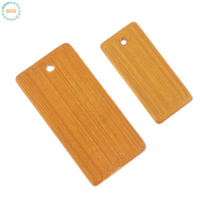 GHX 10 / 20 Chiếc Thẻ Gỗ Chưa Hoàn Thành Tre Tự Nhiên nks Thẻ Vuông Cho Thủ Công DIY Đánh Dấu Trang Treo Thẻ Quà Tặng Tiệc VN