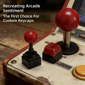 Btsg Retro Gaming Resin Keycap Với Cần Điều Khiển 3D Có Thể Tháo Rời Cho Bàn Phím Cơ