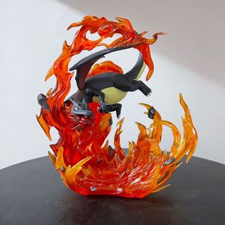 20cm Pokemon Pocket Monsters Battle Charizard Tỉ Lệ 1 / 20 PVC Hình