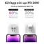 Củ sạc nhanh PD30W/PD20W+Dây sạc nhanh 1m/1.5m/2m Sạc Nhanh Cho X/11/12/13/14/pro/max