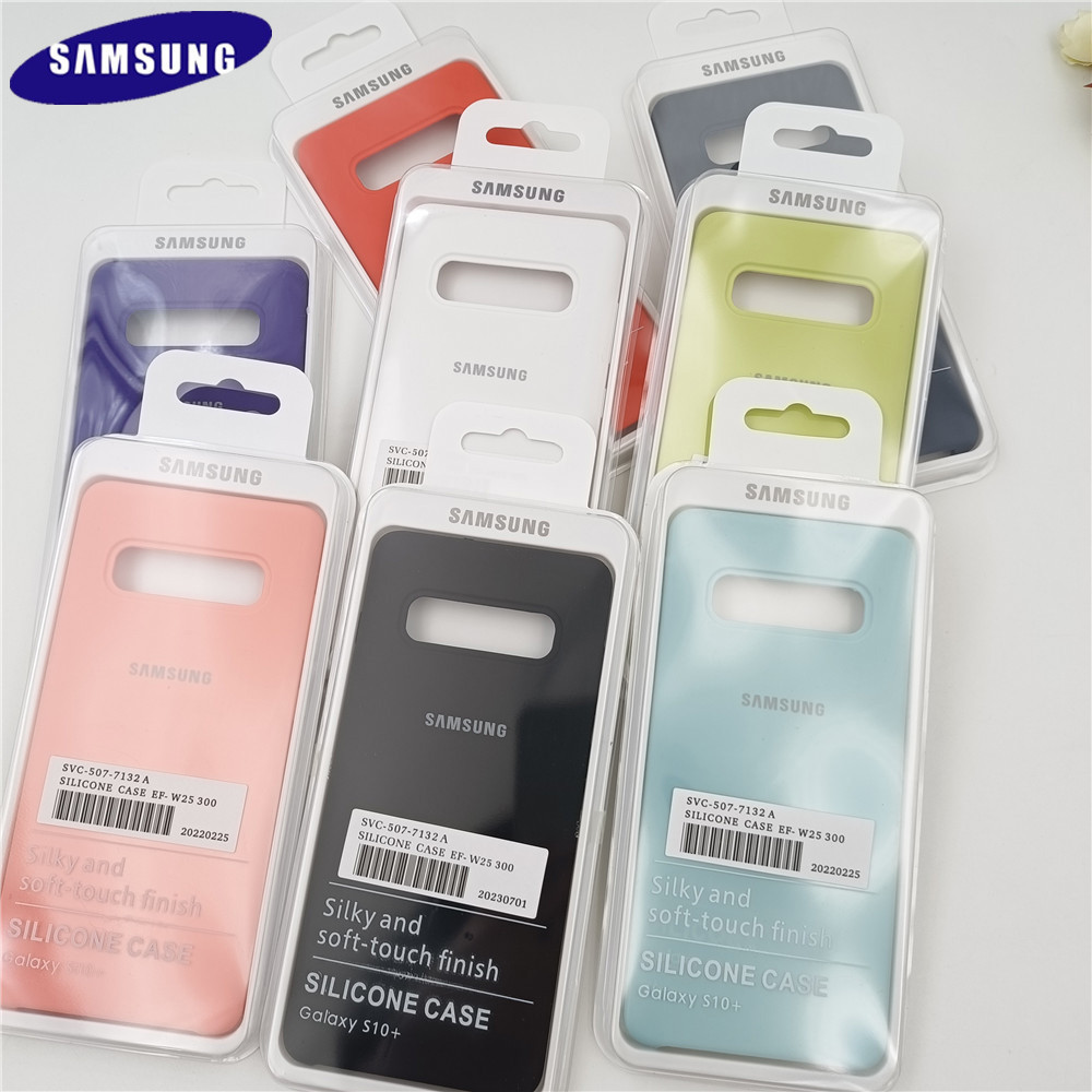 Ốp điện thoại Samsung S10 Vỏ silicon lỏng cho Galaxy S10E S10 + S 10 S10Plus Vỏ bảo vệ chống sốc lưng mỏng mềm có hộp