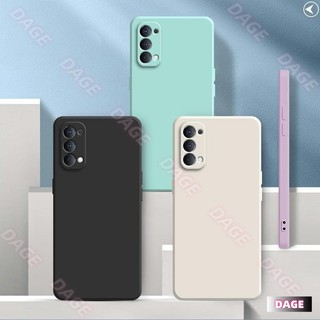 Ốp lưng cho OPPO Reno 4 4G, màu trơn OPPO Reno4 Vỏ bảo vệ silicon chống rơi màu trơn đơn giản