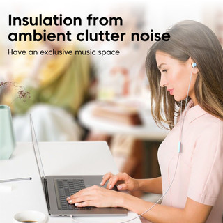 Tai nghe có dây Elough 3,5mm có Mic Hifi Bass Tai nghe nhét tai âm thanh nổi cho điện thoại thông minh Android