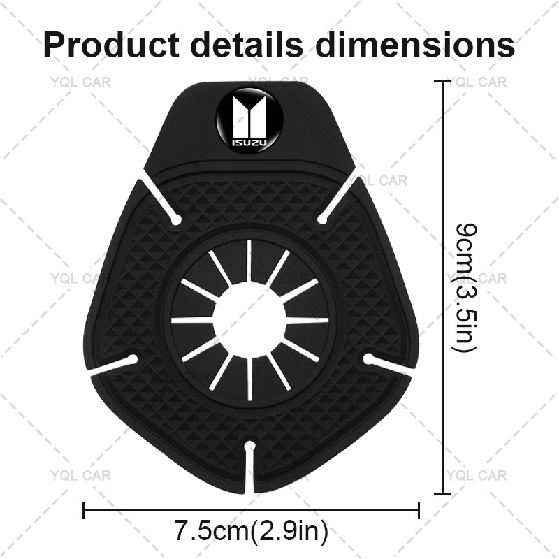 1 / 2 Chiếc PVC Khăn Lau Xe Ô Tô Lỗ Bảo Vệ Khăn Lau Xe Vòng Bi Đáy Tay Cho Isuzu D-Max MU-X Kiểu Dáng Xe