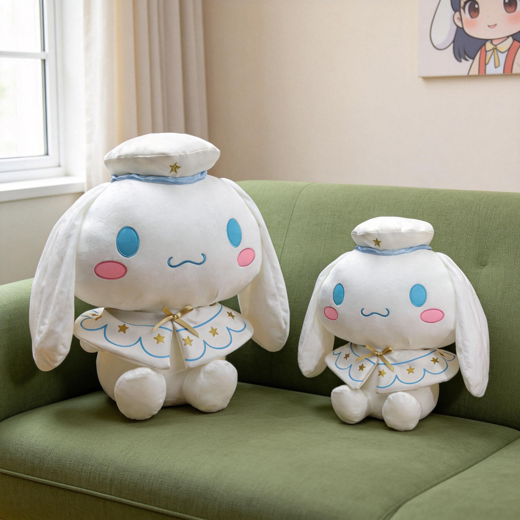 PS1 Sanrio Cinnamoroll Plushie Dễ Thương Sang Trọng Cotton Đồng Hành Búp Bê Gối Mềm SP1