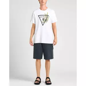GUESS Áo thun nam ngắn tay, thiết kế in hình đường phố, phù hợpwear mọi ngày 0409