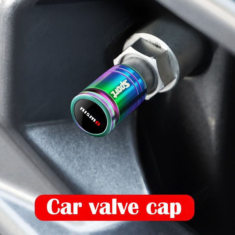 Nắp van hợp kim Nissan Nismo Bảo vệ lốp xe khỏi rò rỉ khí Phụ kiện trang trí ô tô