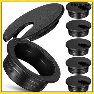6 Chiếc Bàn Nhựa Tròn Lỗ Dây Grommet Mũ Tổ Chức Cáp Có Cho Bàn Làm Việc Văn Phòng Tidykhxinggao