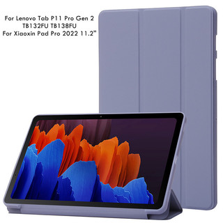 Ốp Lưng Máy Tính Bảng Lenovo Tab P11 Pro Gen 2 11.2 inch Ốp Lưng TB132FU TB138FU Silicon Mềm Đứng Cho Xiaoxin Pad Pro 2022 Vỏ Máy Tính Bảng