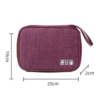 Túi sắp xếp cáp NECKLACEMASK, Túi lưu trữ điện tử không thấm nước, Bộ sắp xếp USB Polyester di động Sử dụng du lịch