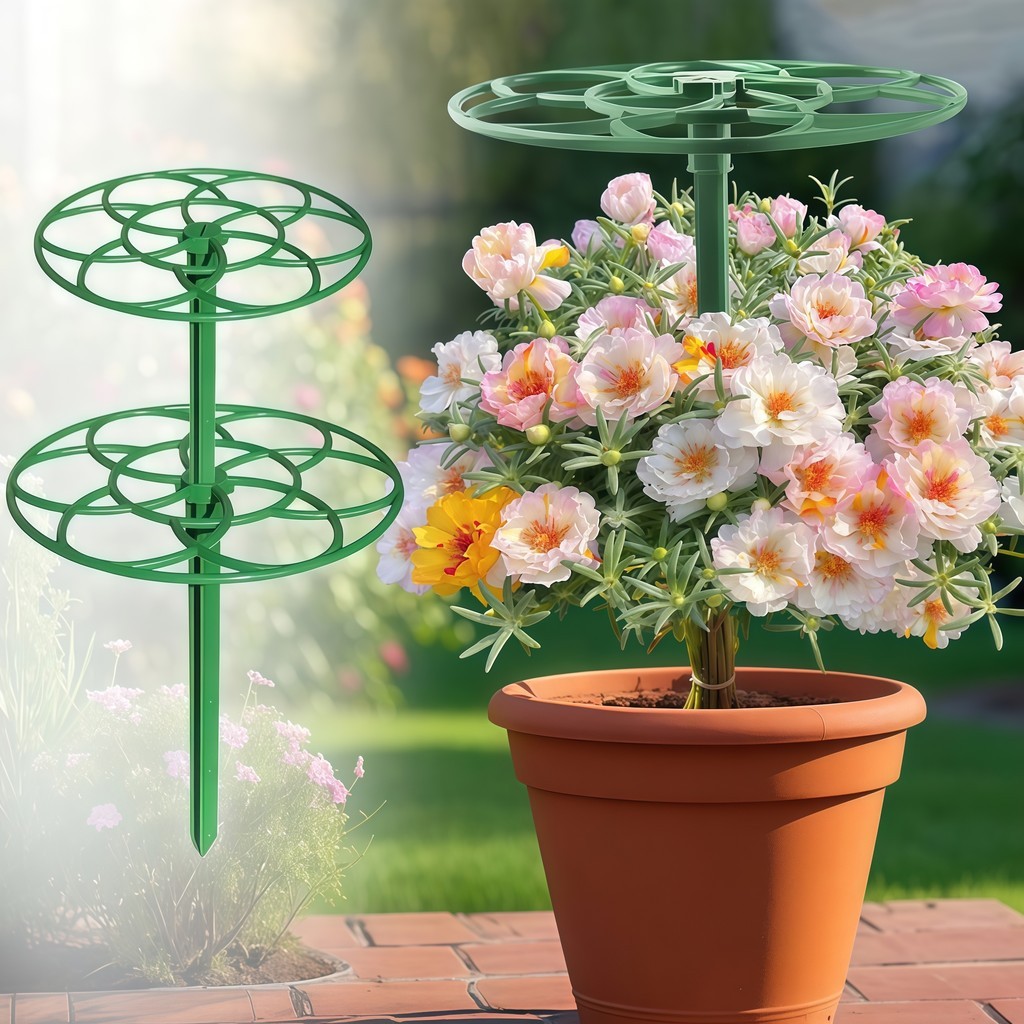 Khung Đỡ Tạo Hình Cây Hoa Mười Giờ Bằng Nhựa PVC Siêu Bền-Khung giá đỡ hoa mười giờ - FE123