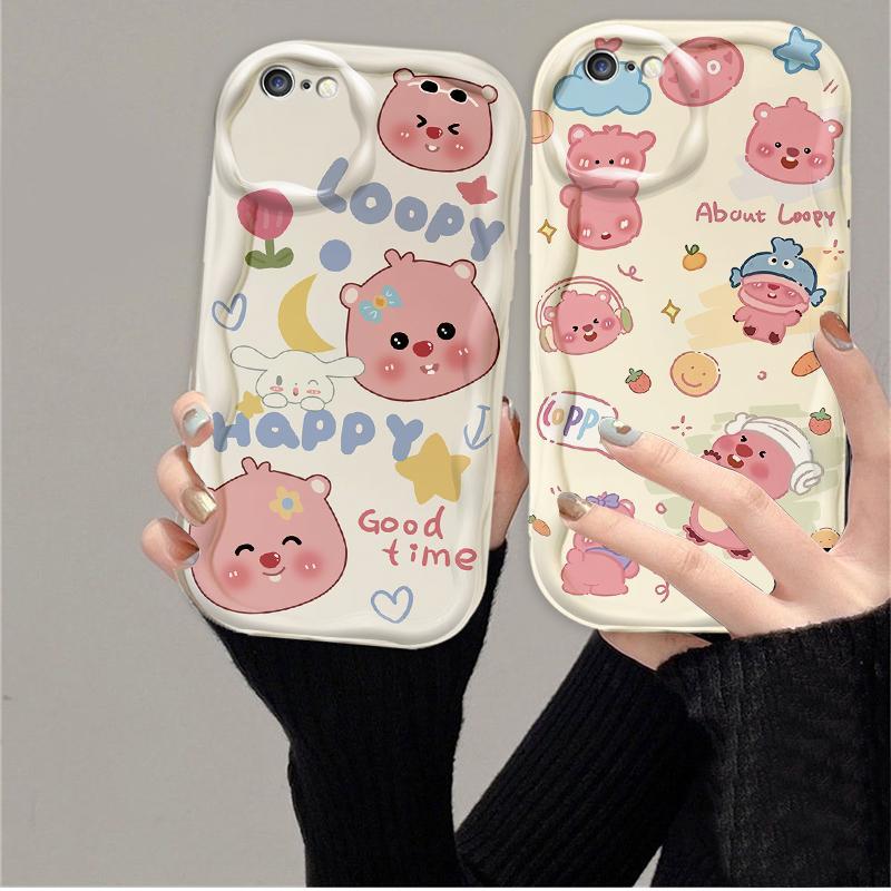 Thích Hợp Cho iPhone 6 6S 6 Plus 6S Plus 7 8 Plus SE 2020 3D TPU Mềm Hoạt Hình Dễ Thương Loopy Vỏ Điện Thoại Chống Sốc