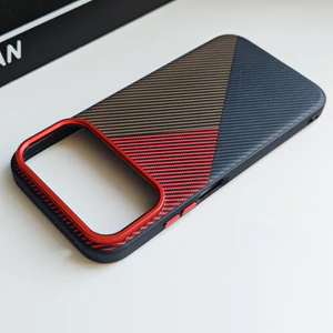 DÀNH CHO Ốp Điện Thoại HONOR Power2 Kinh Doanh Sang Trọng Họa Tiết Kevlar Khâu Da Trơn Mờ Cạnh Mềm Chống Sốc