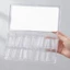 FAVORITEGOODS 240 Cái Sandwich Hình Dạng Móng Tay Kép, Khuôn Nối Dài Móng Tay Hình Hạnh Nhân Trong Suốt, Bảo Vệ Toàn Diện Hình Dạng Hình Thang Hình Dạng Ellipse Khuôn Móng Tay Có Thể Tái Sử Dụng DIY Nail Art