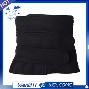 Nhỏ gọn Đai định hình cơ thể có dây kéo và nóng mồ hồi giảm béo, phù hợp tập thể dục - Màu đen kích cỡ XL