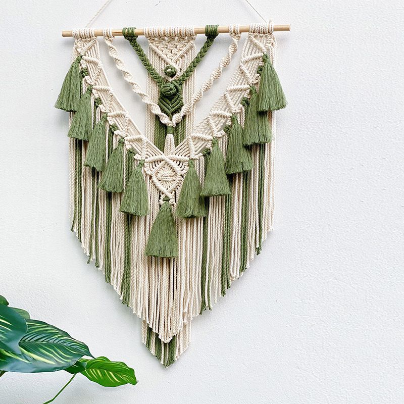 Bohemian Tấm thảm dệt tay Phòng khách Phòng ngủ Đồ trang trí đầu giường Nền lối vào B & B Mặt dây chuyền trang trí 4.16
