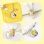 Gudetama Sinh Series-Yolk Birthstone Vòng Cổ Niche Dễ Thương Trẻ Con Lười Trứng Quà Tặng Sinh Nhật