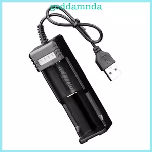 GODD 26650 18650 Bộ chuyển đổi sạc Khe cắm đơn Điều chỉnh dòng điện tự động Công cụ sạc giải pháp nguồn đáng tin cậy ABS Tex