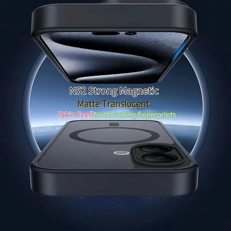 Ốp từ tính sang trọng Zaptoc Matte Black mới cho VIVO V60 Lite / VIVO V60 Lite 5G chống vỡ với cảm giác giống như da, Ốp điện thoại chống sốc CH19-1