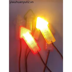 Xe Máy Đèn led Nhấp Nháy Mũi Tên Chỉ Báo 12V Biến Tín Hiệu Streamer Đuôi Đèn Trang Trí Phanh Ánh Sáng Vàng Sương Mù