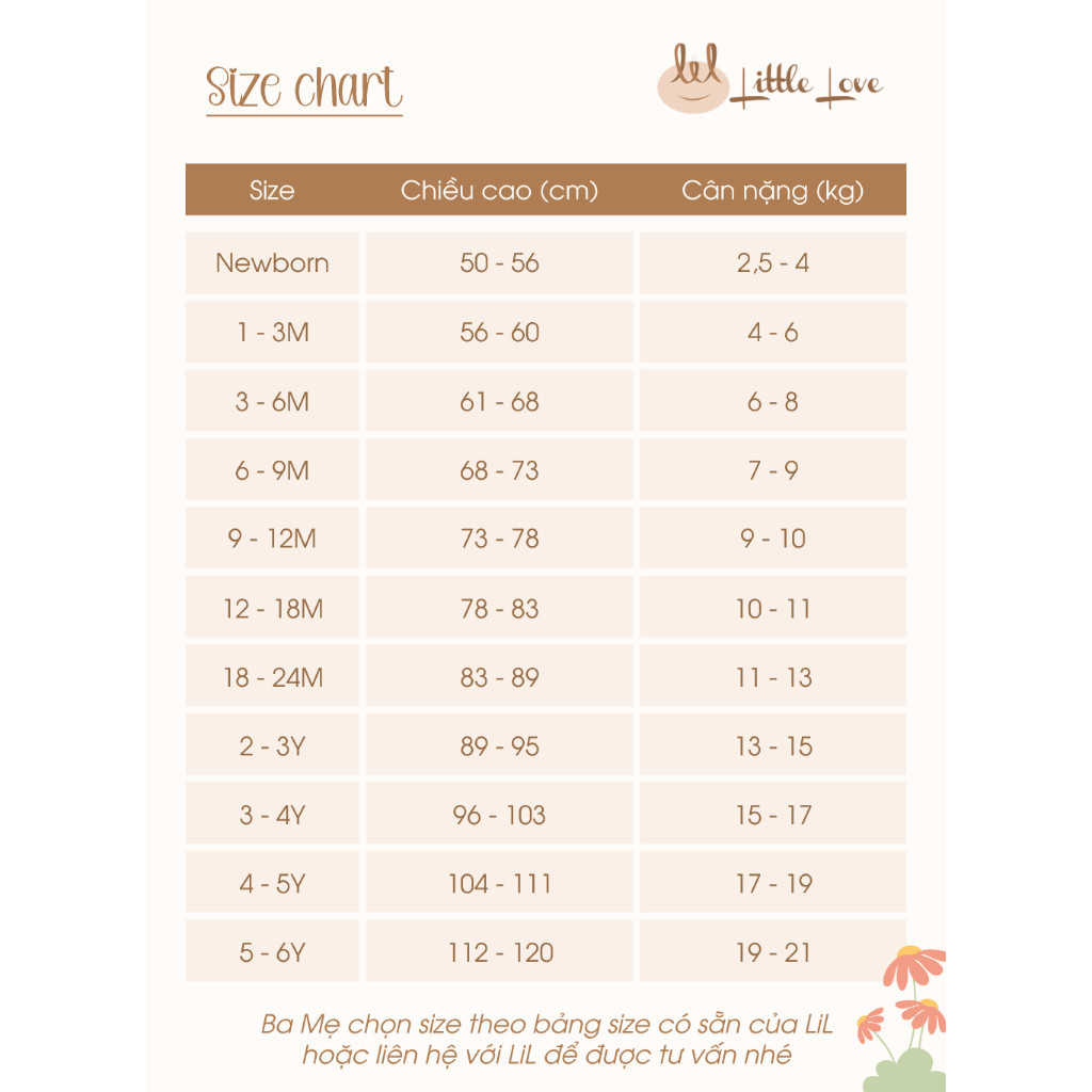 Bộ body đùi 2 dây vải muslin dành cho bé Lil Little Love (LBDD22)