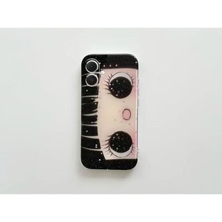 Ốp Điện Thoại Thích Hợp Cho iPhone Big Eye Cô Gái Dễ Thương Thoáng Mát Thích Hợp Cho iPhone17pro / 16ProMax Vỏ Điện Thoại Phim 13promax / 15 / 14 / 11 / xs Vỏ Cứng Bảo Vệ O9E2