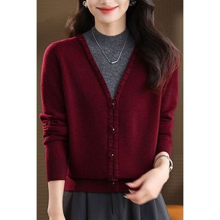 Dệt Kim Áo Len Thu Đông Cho Nữ, Cổ Cao Form Ôm Body Phong Cách Mới