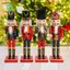 4 Chiếc Nutcracker Đồ Trang Trí Nutcracker Thủ Công Đảng Ủng Hộ Cảnh Bố Trí Phụ Kiện Truyền Thống Sơn Để Bàn Trang Trí