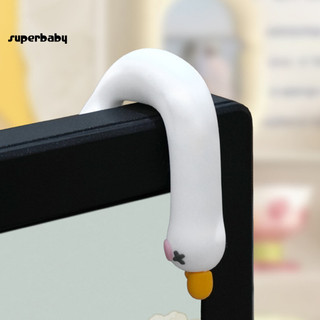 (Superbaby) Tượng vịt hoạt hình dễ thương Trang trí vịt cho màn hình máy tính Hình vịt Mini bằng nhựa 3d Hình vịt hoạt hình dễ thương Trang trí để trang trí màn hình Tv máy tính ô tô - dành cho bạn bè