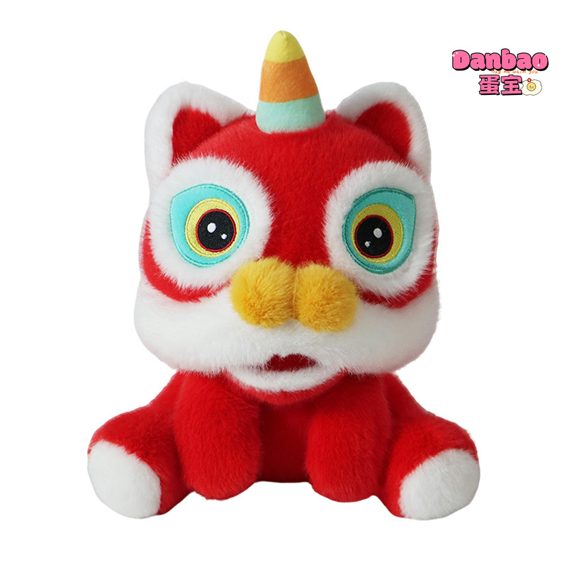 [DANBAO] Happy Lion Dance Đồ chơi sang trọng cho bé Búp bê khiêu vũ sư tử dễ thương Quà tặng Tết Nguyên Đán Năm con ngựa Vật liệu trang trí năm mới Quà tặng mềm cho bạn bè Quà tặng năm mới Đồ chơi DANBAO
