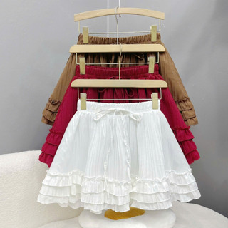 Chân Váy Bigsize Nữ Dáng Váy Ngắn Xòe Bồng Viền Bèo Tầng Vải Xốp Đôi Dễ Thương CV425