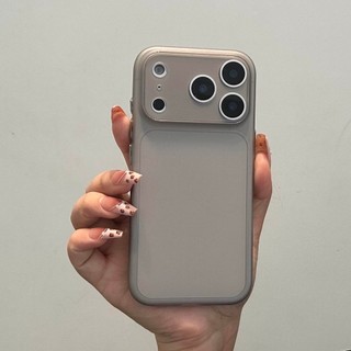 Ốp điện thoại di động bán trong suốt mờ siêu mỏng cho iPhone17 16 15 14 13 12 Pro Max chống sốc bảo vệ camera silicon mềm