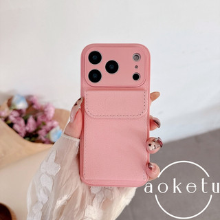 Hộp đựng thẻ họa tiết vải thiều cao cấp phù hợp cho vỏ điện thoại Apple 17promax, hộp đựng thẻ iPhone 15, tích hợp 16 ví đựng tiền xu, 14 hộp đựng đầy đủ vỏ bọc chất liệu bao quy đầu