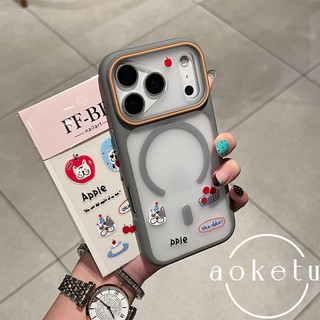 Sáng tạo cửa sổ lớn từ tính DIY chú chó con dán vỏ điện thoại thích hợp cho iPhone 11 12 13 14 15 16 17 Pro max mờ bao gồm tất cả vỏ chống rơi
