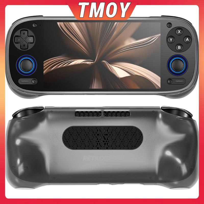TMOY Cho Retroid Pocket 5 Vỏ Bảo Vệ Cầm Tay Trong Suốt Bảng Điều Khiển Trò Chơi Bảo Vệ Vỏ Mềm Chống Trơn Trượt TMOY
