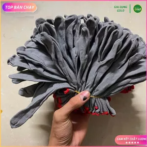 Găng Tay Sợi Mút Xám - Găng Tay Sợi Mút Lao Động/ Găng Tay Bảo Hộ Lao Động