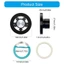 Phụ kiện gắn điện thoại từ tính chung KIKIN Universal 17mm để ổn định di động