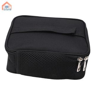 Túi cơm trưa sưởi ấm bằng điện di động có tay cầm Hộp cơm trưa giữ nhiệt bằng vải Oxford bền bỉ để sử dụng trên ô tô và ngoài trời