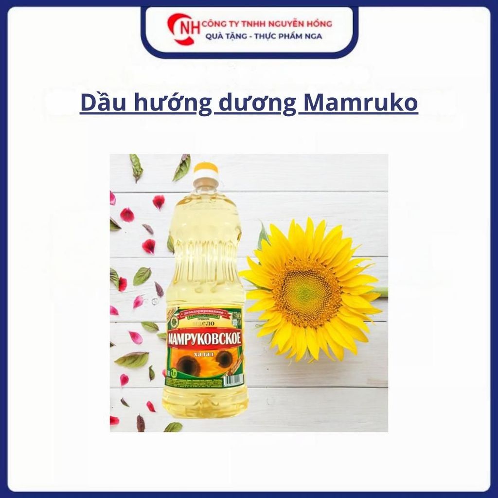 [Combo 2 chai 2 lít] Dầu ăn hướng dương 2L thương hiệu Mamruko nhập khẩu Nga dầu ăn  art dầu  ăn