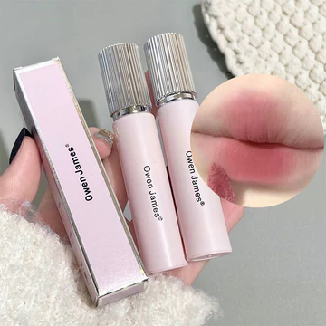 Hàn Quốc Mới Dễ Thương Màu Hồng Ống Matte Mousse Son Môi Lâu Dài Và Dễ Tô Màu Nhung Son Bóng Playful Girl Lip Makeup Mỹ Phẩm