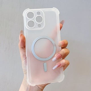 Ốp Điện Thoại Mờ Từ Tính Cho Redmi Note 15 Pro Plus 15 15C A5 Turbo 5 Max Slim Trong Suốt Chống Sốc Bìa Mềm