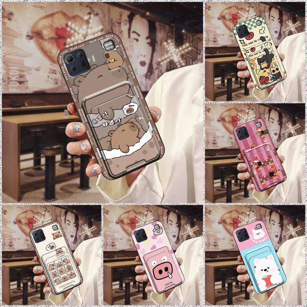 Khe cắm thẻ dễ thương Vỏ điện thoại LG K92 5G / Q92, mềm silicon, chống va đập, bọc toàn bộ, thiết kế thời trang