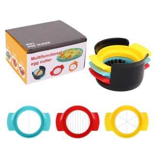 Dụng cụ cắt trứng hoa quả 3 trong 1 Thép Không Gỉ،3 trong 1،Cắt lát tròn،Cắt múi cau