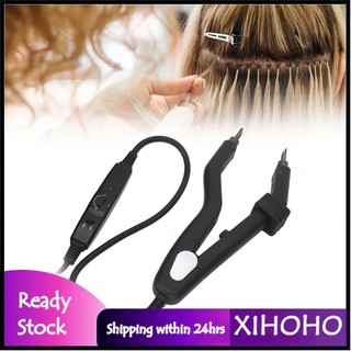 Xihoho Công cụ nối tóc xihoho Bàn ủi nhiệt chuyên nghiệp cho máy nối mở rộng Salon (Phích cắm US)