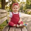 Bộ áo liền quần in hình trái tim ngắn tay dễ thương có mũ trùm đầu Quần áo mùa hè