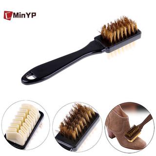 CMinYP Bàn chải làm sạch bền 2 mặt Bàn chải tẩy cao su Phù hợp cho giày da lộn Boot Cleaner Glory