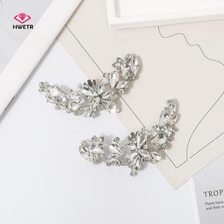 HWETR 1 Chiếc Giày Nữ Hoa Bule DIY Kim Cương Giả Kẹp Giày Có Thể Tháo Rời Giày Cưới Cao Gót Phụ Kiện Giày Sáng Bóng Đồ Trang Trí