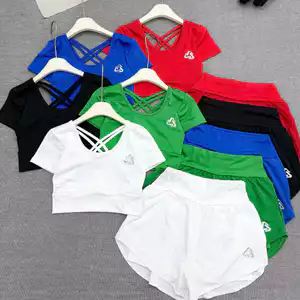 Bộ thể thao áo coptop đan sau, quần gió 2 lớp thể thao tập gym, aerobic,funfit ...