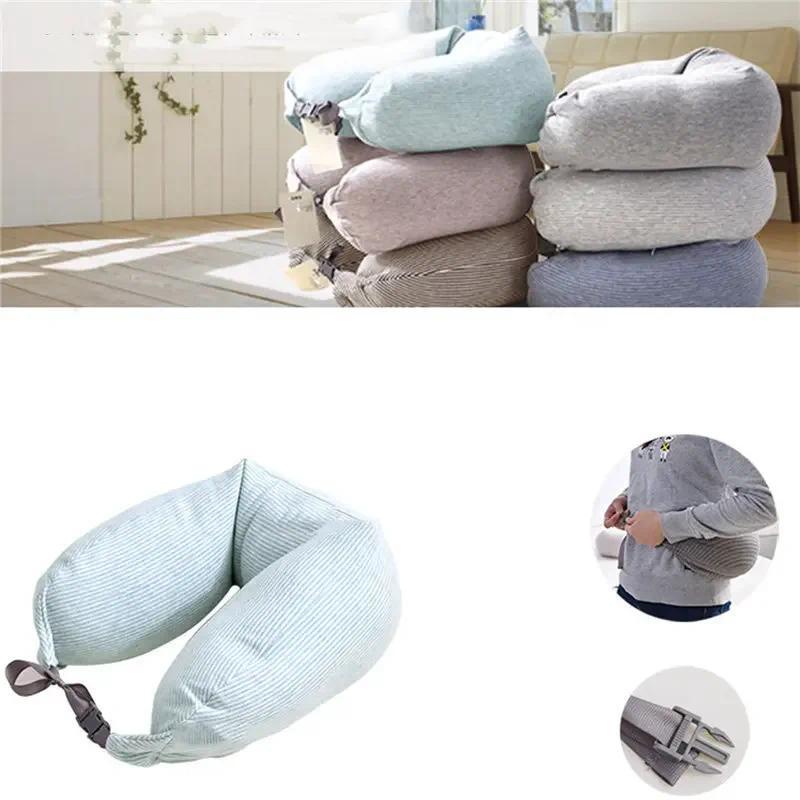 Gối du lịch cổ, Gối du lịch có thể điều chỉnh, Gối hình chữ U, Bộ du lịch trên máy bay, Vỏ thoáng khí thoải mái