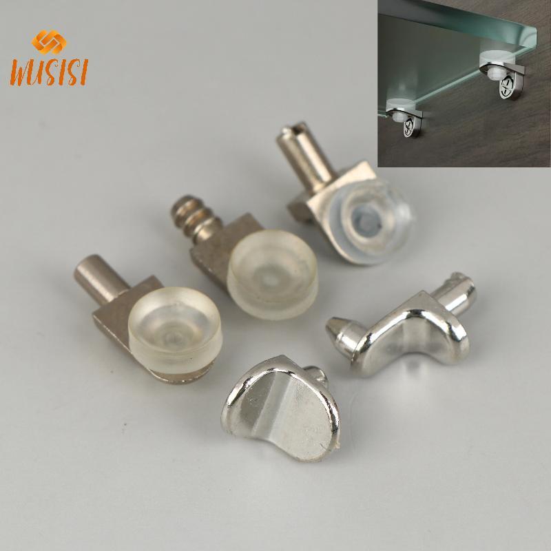 [WUSISI] 10 Chiếc Kệ Hỗ Trợ Đinh Chốt Chân Cắm Tủ Tách Gỗ Cố Định Lớp Kính Nội Thất Braet Giá Đỡ Phụ Kiện MỚI